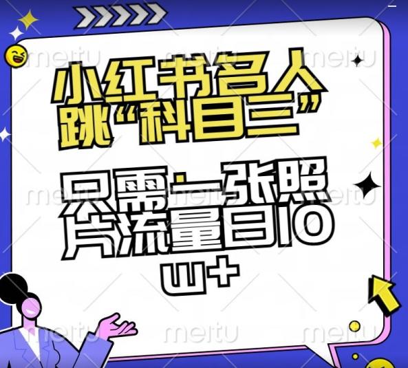 小红书名人跳“科目三”，只需一张照片流量日10w+【揭秘】-AI网创