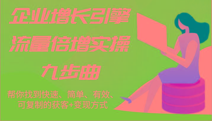 企业增长引擎流量倍增实操九步曲，帮你找到快速、简单、有效、可复制的获客+变现方式-AI网创