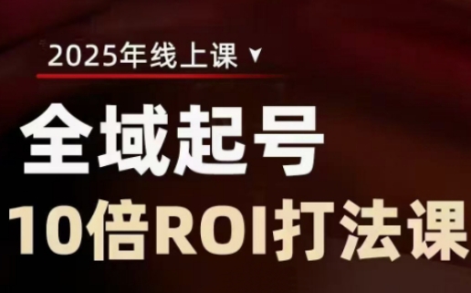 2025全域起号10倍ROI打法课，助你提升直播间的投资回报率-AI网创