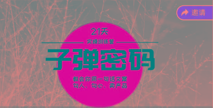 《子弹密码训练营》-用一句话文案勾人勾心卖产品，21天学到顶尖文案大师策略和技巧-AI网创