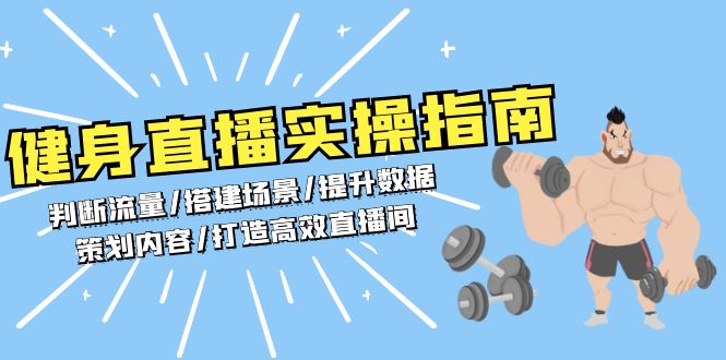 健身直播实操指南：判断流量/搭建场景/提升数据/策划内容/打造高效直播间-AI网创