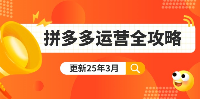拼多多运营全攻略：从0到日销千单,爆款内功+付费推广+黑科技(更新25年3月-AI网创