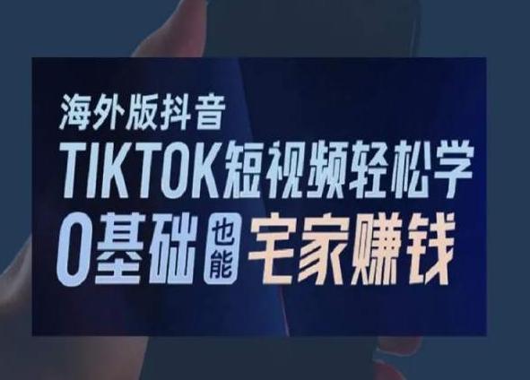 海外版抖音TikTok短视频轻松学，0基础宅家也能赚钱-AI网创