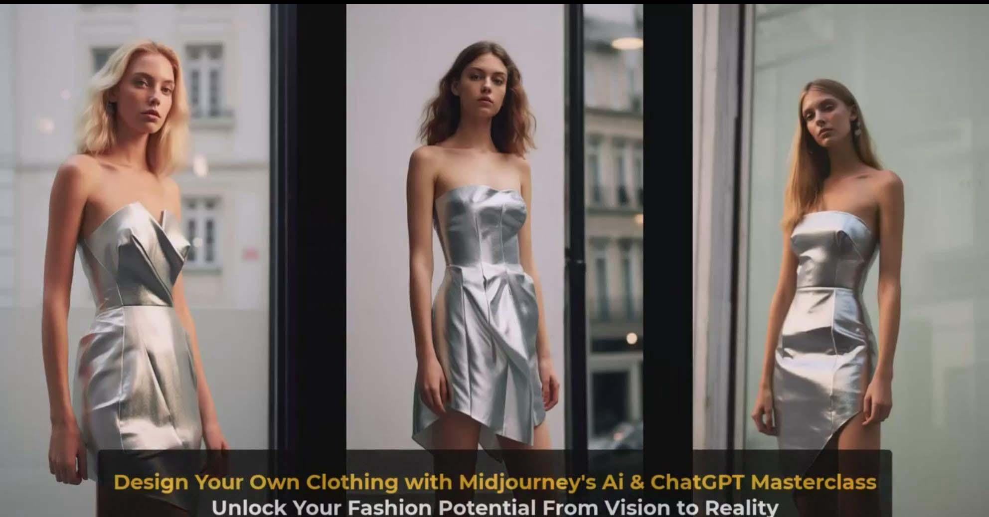 图片[8]-利用 Midjourneys Ai 人工智能设计自己的服装AI大师班-10节课-中英字幕-AI网创