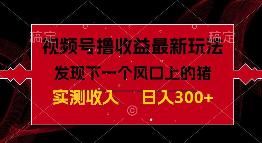 视频号分成计划最新玩法，单条作品几分钟制作完成,日入300+，过年前最后的冲刺-AI网创