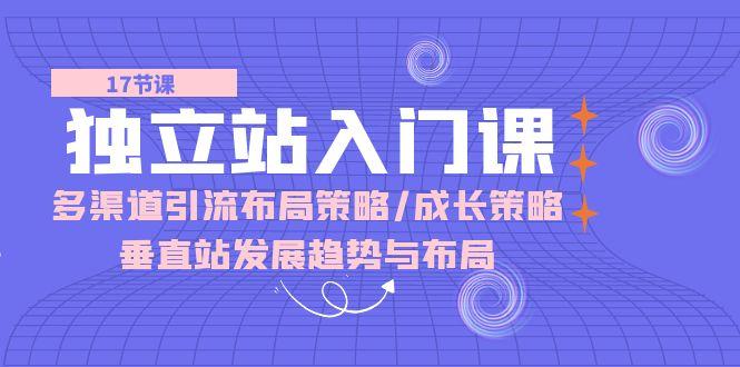 独立站 入门课：多渠道 引流布局策略/成长策略/垂直站发展趋势与布局-AI网创