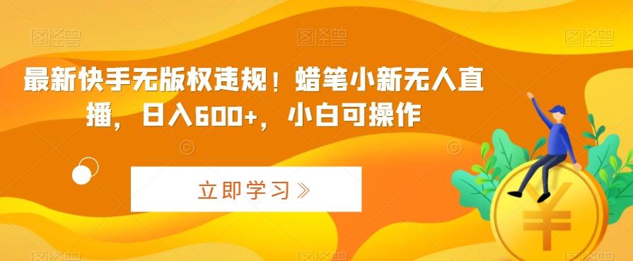 最新快手无版权违规！蜡笔小新无人直播，日入600+，小白可操作【揭秘】-AI网创