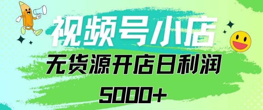 视频号无货源小店从0到1日订单量千单以上纯利润稳稳5000+【揭秘】-AI网创