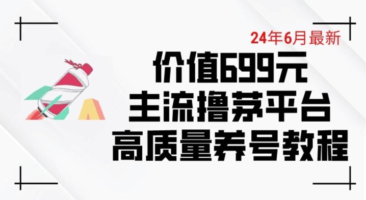 6月最新价值699的主流撸茅台平台精品养号下车攻略【揭秘】-AI网创