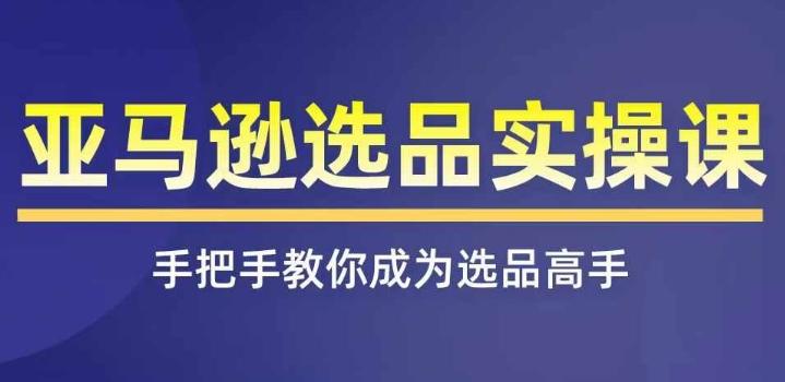 亚马逊选品实操课程，快速掌握亚马逊选品的技巧，覆盖亚马逊选品所有渠道-AI网创