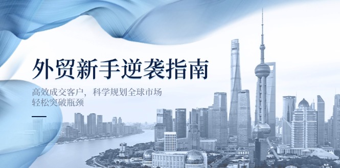 外贸新手逆袭指南：高效成交客户，科学规划全球市场，轻松突破瓶颈-AI网创
