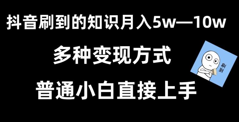 抖音刷到的知识，每天只需2小时，日入2000+，暴力变现，普通小白直接上手【揭秘】-AI网创