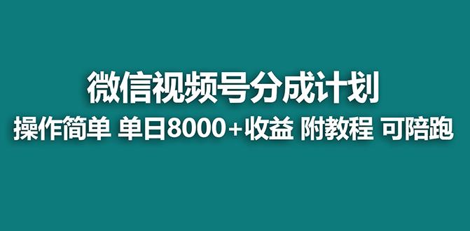 【蓝海项目】视频号分成计划最新玩法，单天收益8000+，附玩法教程，24年…-AI网创