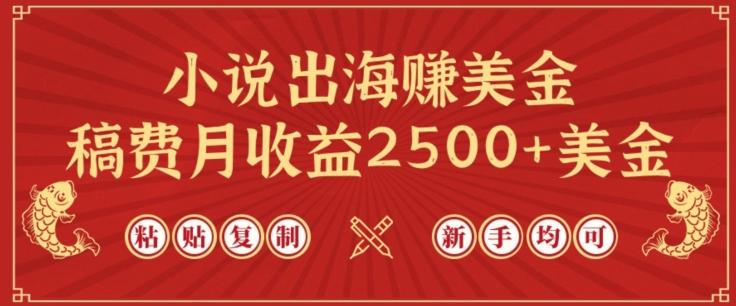 小说出海赚美金，稿费月收益2500+美金，仅需chatgpt粘贴复制，新手也能玩转【揭秘】-AI网创