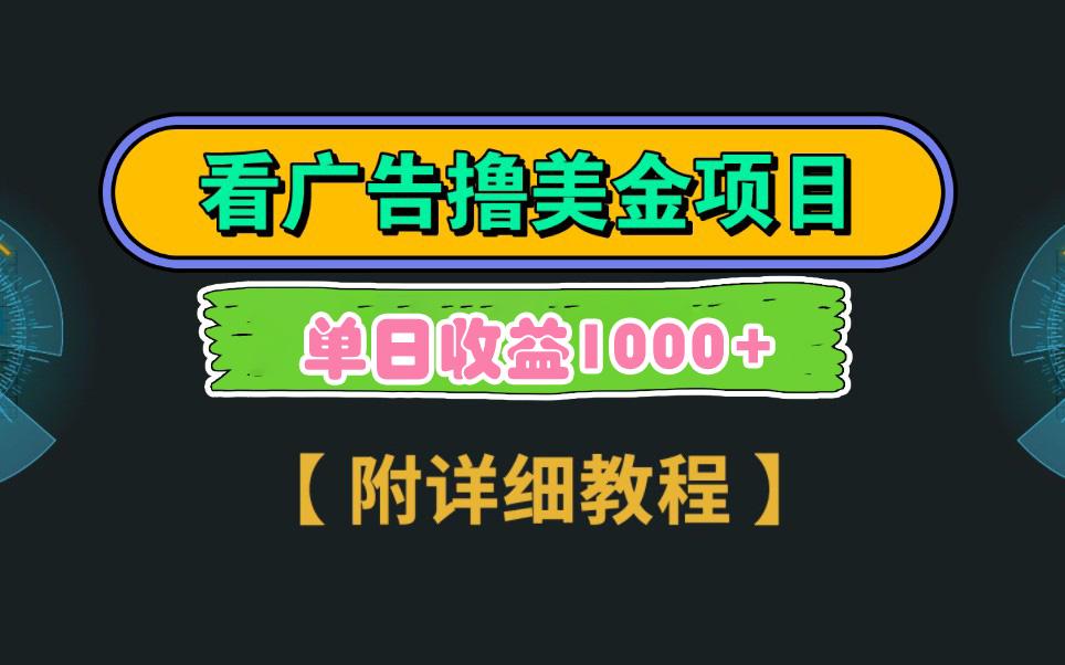 Google看广告撸美金，3分钟到账2.5美元 单次拉新5美金，多号操作，日入1千+-AI网创