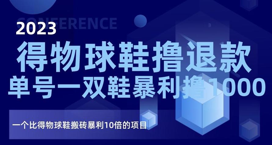 2023得物球鞋撸退款，单号一双鞋暴利撸1000，一个比得物球鞋搬砖暴利10倍的项目【揭秘】-AI网创