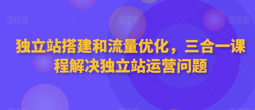 独立站搭建和流量优化，三合一课程解决独立站运营问题-AI网创