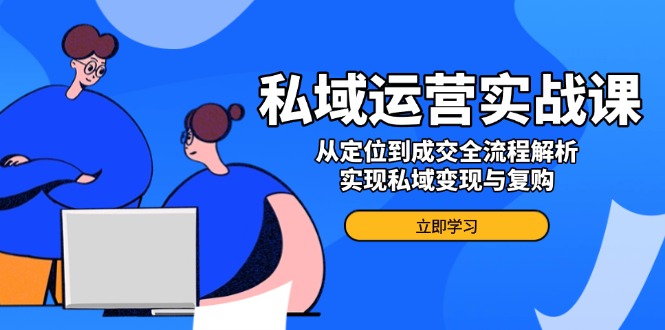 私域运营实战课，从定位到成交全流程解析，实现私域变现与复购-AI网创