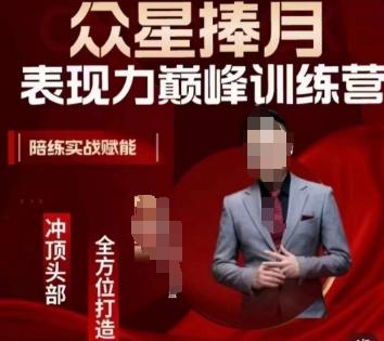 众星捧月表现力巅峰训练营，全方位打造，陪练实战赋能-AI网创