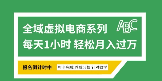 全域虚拟电商变现系列，通过平台出售虚拟电商产品从而获利-AI网创