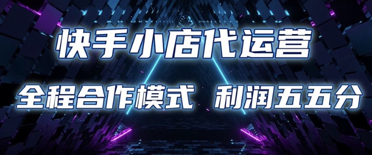 快手小店代运营 限时托管计划 合作模式 利润五五分成【揭秘】-AI网创