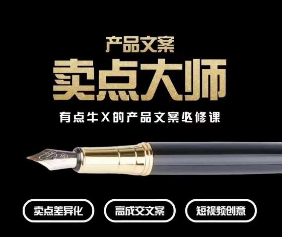 产品文案【卖点大师】高转化电商，有点牛X的产品文案必修课-AI网创