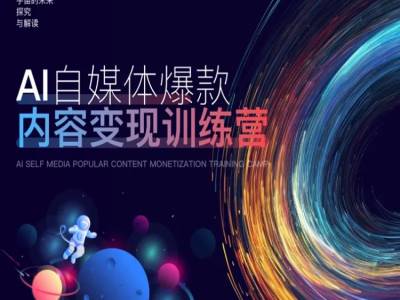 AI自媒体爆款内容变现训练营，20%底层逻辑，60%实操方法，20%案例拆解(即学即用)-AI网创