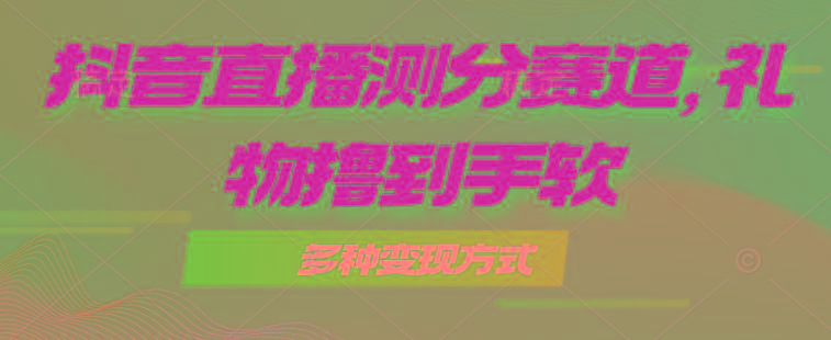 抖音直播测分赛道，多种变现方式，轻松日入1000+-AI网创