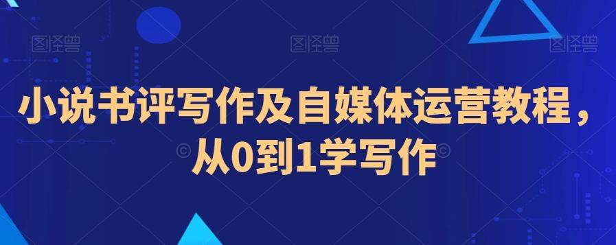 小说书评写作及自媒体运营教程，从0到1学写作-AI网创