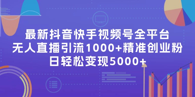 最新抖音快手视频号全平台无人直播引流1000+精准创业粉，日轻松变现5000+-AI网创