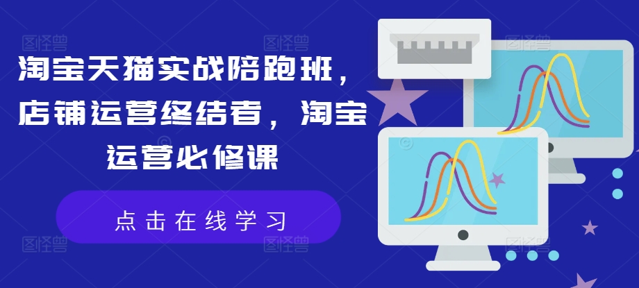 淘宝天猫实战陪跑班，店铺运营终结者，淘宝运营必修课-AI网创