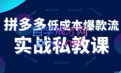 卡卡老师·拼多多低成本爆款流实战私教课-AI网创