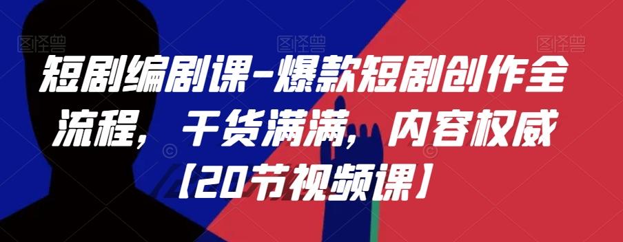 短剧编剧课-爆款短剧创作全流程，干货满满，内容权威【20节视频课】-AI网创