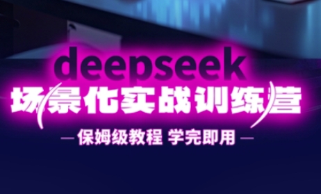 DeepSeek场景化实战训练营，保姆级教程，学完即用，手把手教你用DeepSeek提升效率-AI网创