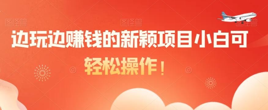 边玩边赚钱的新颖项目小白可轻松操作！-AI网创