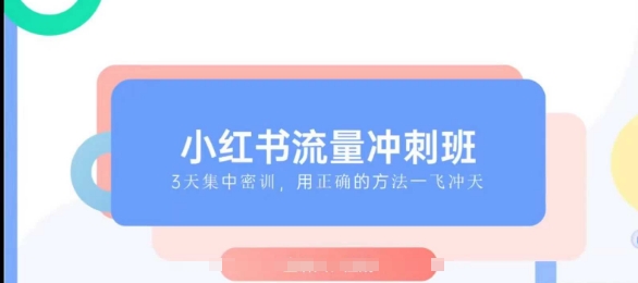 小红书流量冲刺班2025，最懂小红书的女人，快速教你2025年入局小红书-AI网创