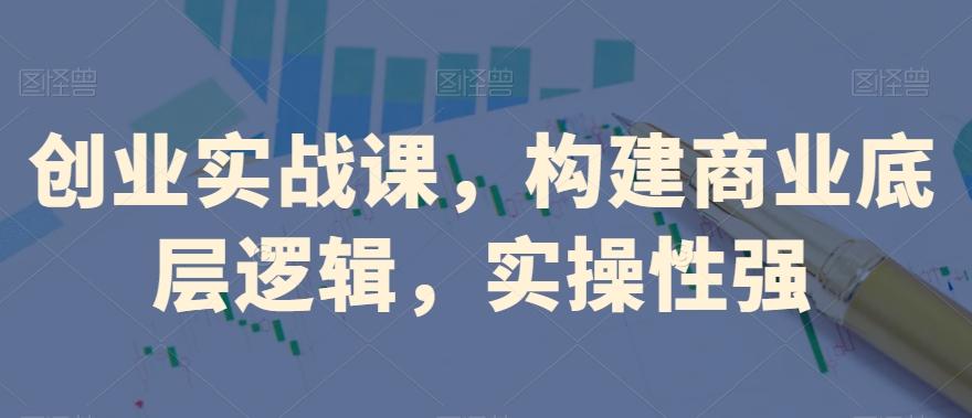 创业实战课，​构建商业底层逻辑，实操性强-AI网创