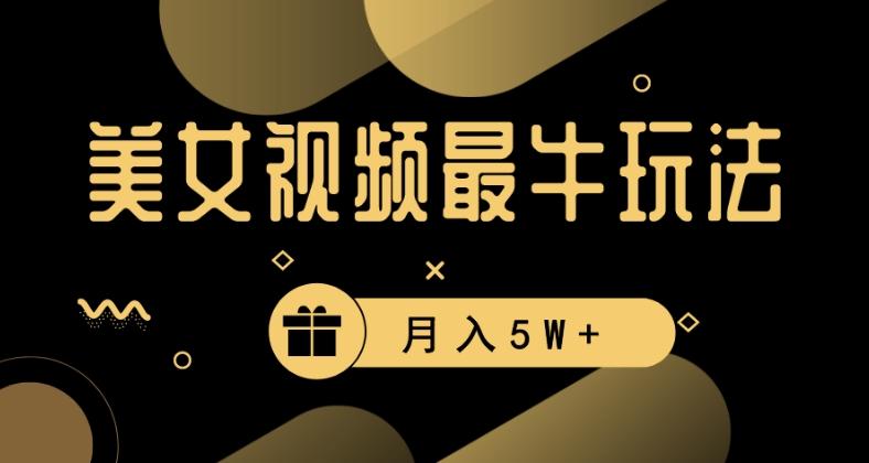 美女短视频最牛玩法，流量高，变现快，轻松月入5W+【揭秘】-AI网创