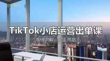 TikTok小店运营出单课，从开店选品、运营出单、发货回款，进行全流程讲解-AI网创