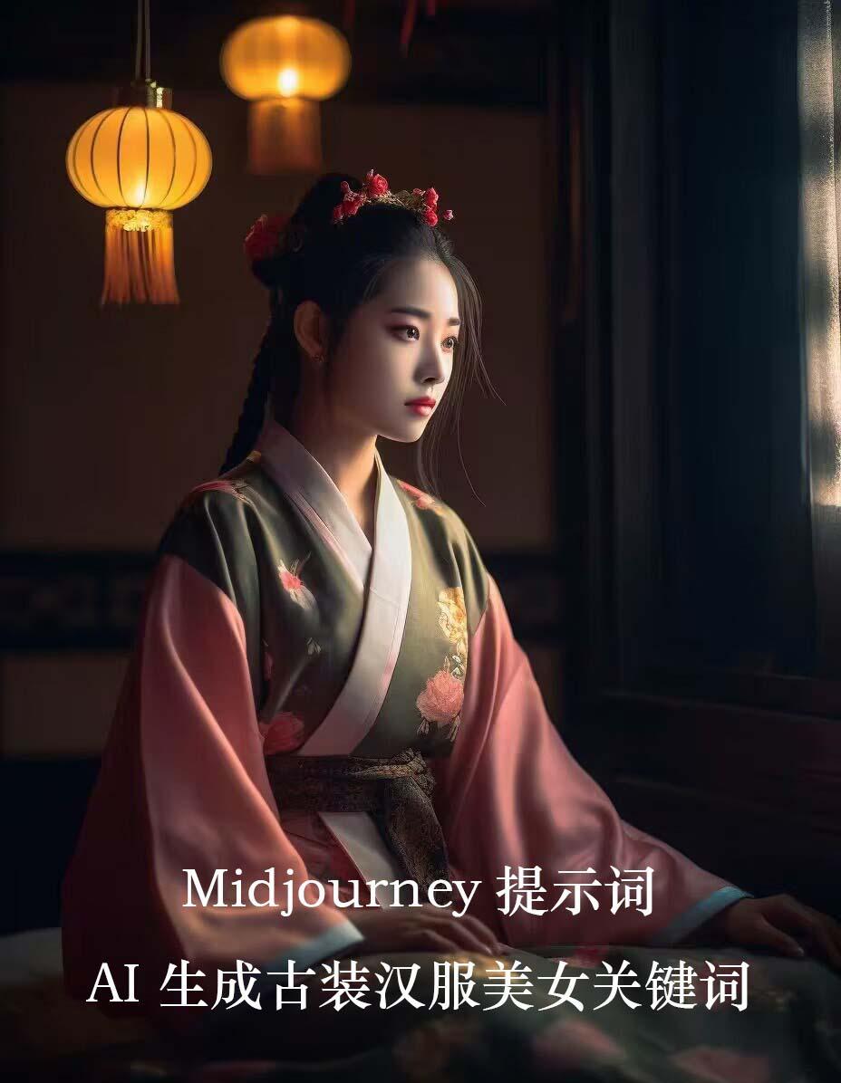 Midjourney关键词-AI生成中国风古装汉服美女人像提示关键词-AI网创