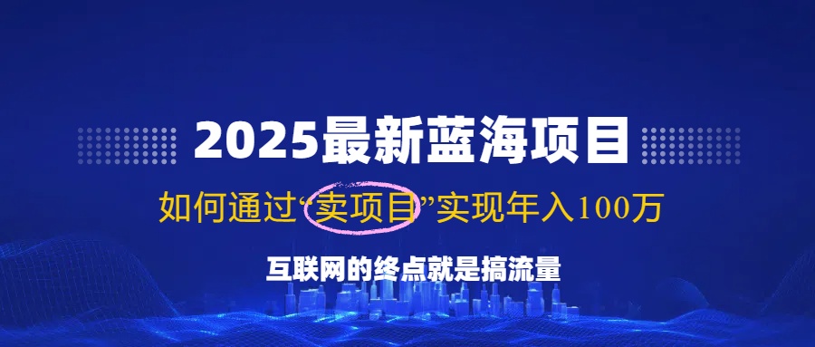 2025最新蓝海项目，零门槛轻松复制，月入10万+，新手也能操作！-AI网创