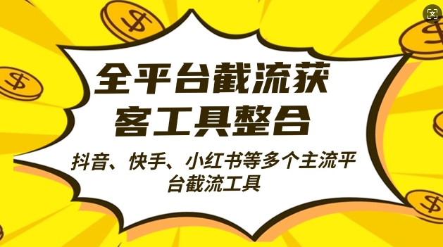 全平台截流获客工县整合全自动引流，日引2000+精准客户【揭秘】-AI网创