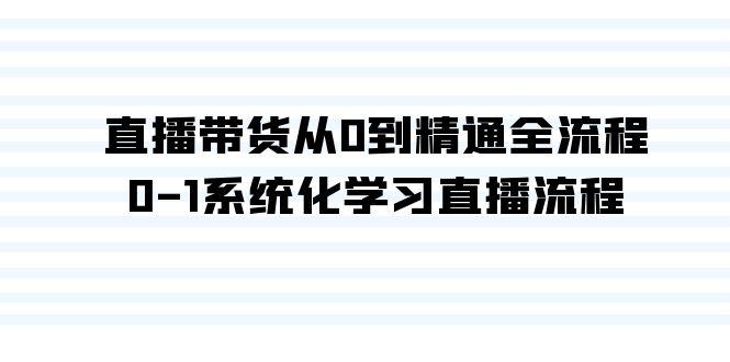 直播带货从0到精通全流程，0-1系统化学习直播流程(35节课)-AI网创