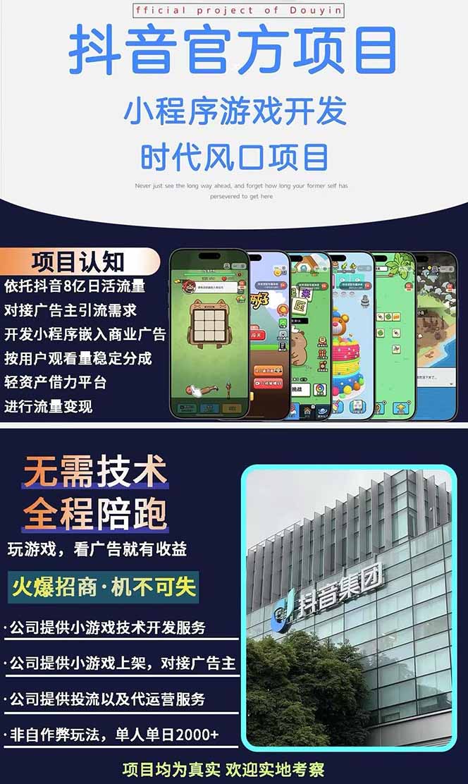 图片[1]-2025最热抖音官方项目 Ai时代风口项目小程序游戏开发 实测单个游戏日收…-AI网创