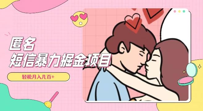 全网首发，揭秘超冷门匿名短信项目，通过信息差日入几百+【揭秘】-AI网创