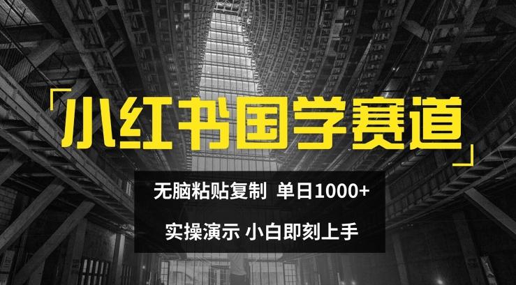 小红书国学赛道，无脑粘贴复制，单日1K，实操演示，小白即刻上手【揭秘】-AI网创
