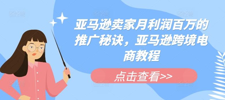 亚马逊卖家月利润百万的推广秘诀，亚马逊跨境电商教程-AI网创