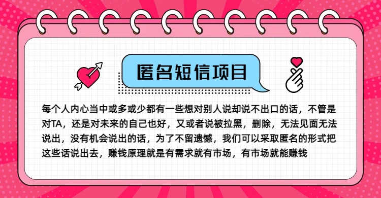 冷门小众赚钱项目，匿名短信，玩转信息差，月入五位数【揭秘】-AI网创