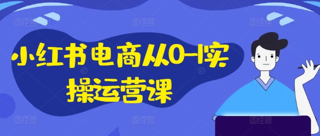 小红书电商从0-1实操运营课，小红书手机实操小红书/IP和私域课/小红书电商电脑实操板块等-AI网创