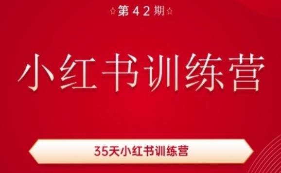 35天小红书训练营(42期)，用好小红书，做你喜欢又擅长的事，涨粉又赚钱-AI网创